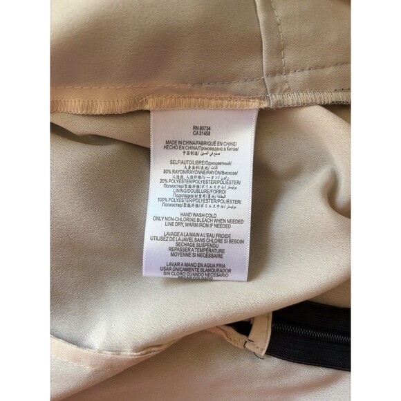 BCBG Black/Gold Striped V-Neck Fit & Flare Mini Dress Women’s Size 4 Cocktail - Picture 8 of 10